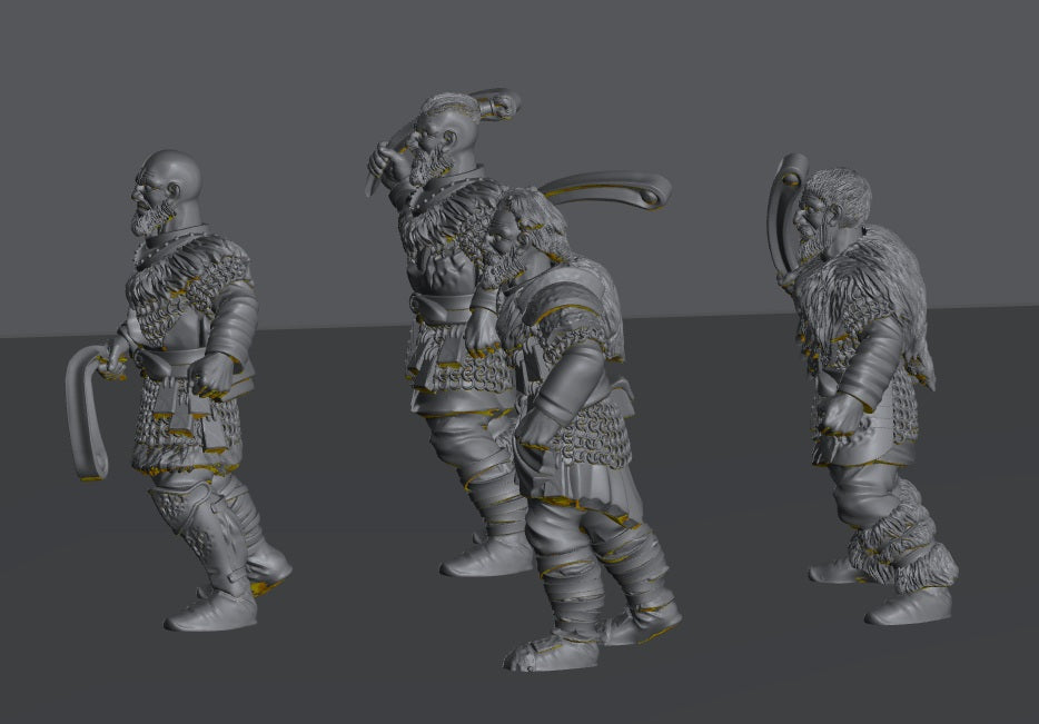 Hillmen Wildling Warrior | 28mm Scale Fantasy Infantry Miniatures
