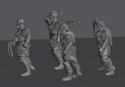 Hillmen Wildling Warrior | 28mm Scale Fantasy Infantry Miniatures
