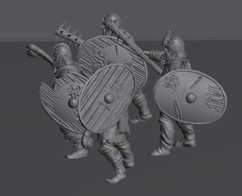 Hillmen Wildling Warrior | 28mm Scale Fantasy Infantry Miniatures