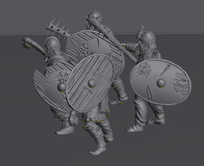 Hillmen Wildling Warrior | 28mm Scale Fantasy Infantry Miniatures