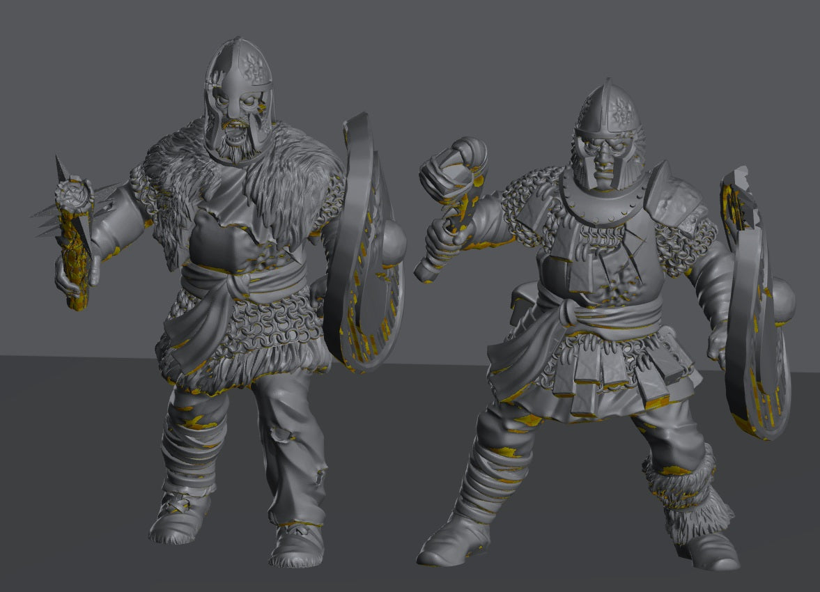 Hillmen Wildling Warrior | 28mm Scale Fantasy Infantry Miniatures