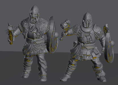 Hillmen Wildling Warrior | 28mm Scale Fantasy Infantry Miniatures