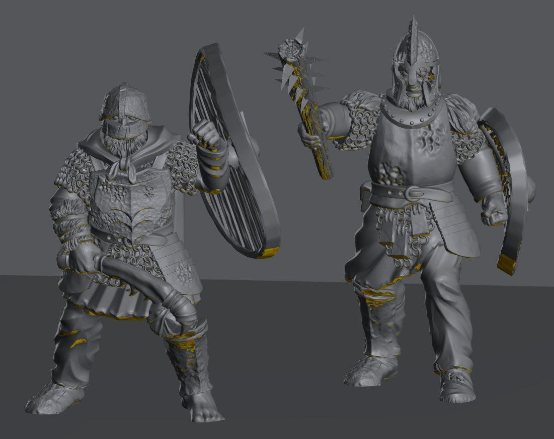 Hillmen Wildling Warrior | 28mm Scale Fantasy Infantry Miniatures