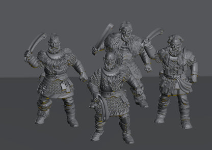 Hillmen Wildling Warrior | 28mm Scale Fantasy Infantry Miniatures